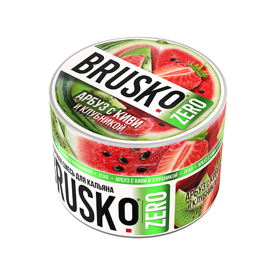 Купить Brusko Zero - Арбуз с киви и клубникой 50г